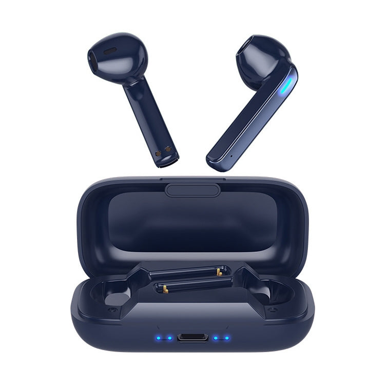 Écouteurs Bluetooth tactiles semi-intra-auriculaires BQ02 TWS avec boîtier de charge et voyant lumineux, appels HD et assistant vocal intelligent